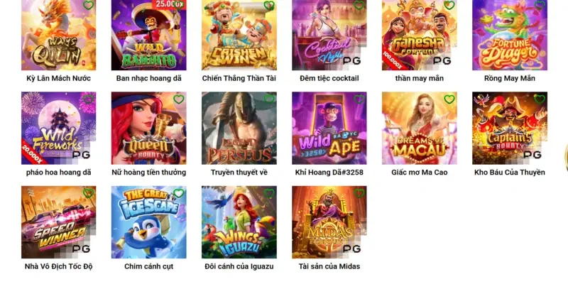Kho trò chơi nổ hũ phong phú